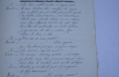 POEMA MANUSCRITO Y FIRMADO DEL POETA JOSE ZORRILLA